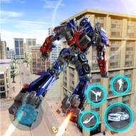 飞行警察机器人变形金刚模拟器(Flying Police Robot Game)(警察机器人长什么样子)