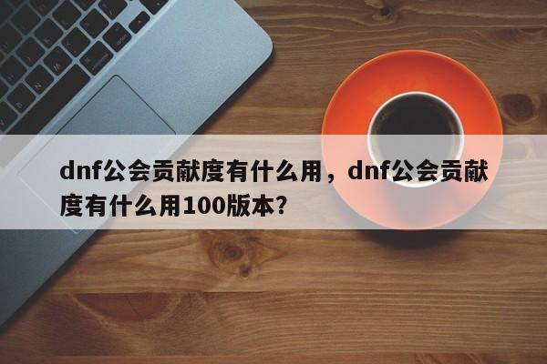 dnf公会贡献度有什么用，dnf公会贡献度有什么用100版本？