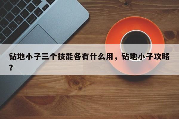 钻地小子三个技能各有什么用，钻地小子攻略？