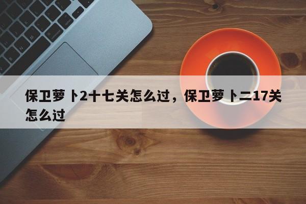 保卫萝卜2十七关怎么过，保卫萝卜二17关怎么过