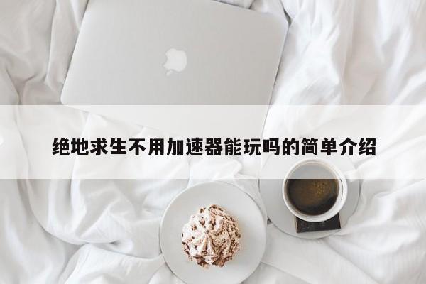 绝地求生不用加速器能玩吗的简单介绍